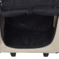 vidaXL Carrito trolley plegable multiusos para mascotas beige