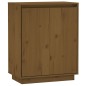 vidaXL Aparador de madera maciza de pino marrón miel 60x34x75 cm