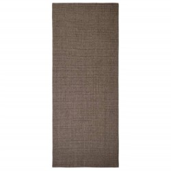 vidaXL Alfombra de sisal natural marrón 80x200 cm
