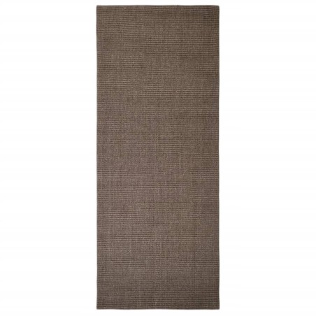 vidaXL Alfombra de sisal natural marrón 80x200 cm
