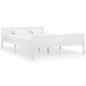 vidaXL Estructura de cama de madera maciza de pino blanca 140x200 cm vidaXL Estructura de cama de madera maciza de pino blanca 140x200 cm
