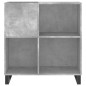 vidaXL Mueble discos madera contrachapada gris hormigón 84,5x38x89 cm vidaXL Mueble discos madera contrachapada gris hormigón 84,5x38x89 cm