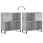 vidaXL Mueble discos madera contrachapada gris hormigón 84,5x38x89 cm vidaXL Mueble discos madera contrachapada gris hormigón 84,5x38x89 cm