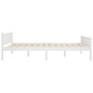 vidaXL Estructura de cama de madera maciza de pino blanca 140x200 cm vidaXL Estructura de cama de madera maciza de pino blanca 140x200 cm