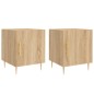 vidaXL Mesitas noche 2 uds madera ingeniería roble Sonoma 40x40x50 cm