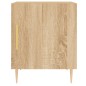 vidaXL Mesitas noche 2 uds madera ingeniería roble Sonoma 40x40x50 cm