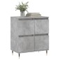 vidaXL Aparador de madera contrachapada gris hormigón 60x35x70 cm vidaXL Aparador de madera contrachapada gris hormigón 60x35x70 cm
