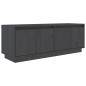 vidaXL Mueble de TV de madera maciza de pino gris 110x34x40 cm vidaXL Mueble de TV de madera maciza de pino gris 110x34x40 cm