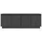 vidaXL Mueble de TV de madera maciza de pino gris 110x34x40 cm vidaXL Mueble de TV de madera maciza de pino gris 110x34x40 cm