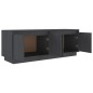 vidaXL Mueble de TV de madera maciza de pino gris 110x34x40 cm vidaXL Mueble de TV de madera maciza de pino gris 110x34x40 cm