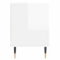 vidaXL Mueble de TV madera contrachapada blanco brillo 150x30x44,5 cm
