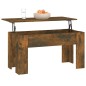 vidaXL Mesa de centro madera contrachapada roble ahumado 101x49x52 cm vidaXL Mesa de centro madera contrachapada roble ahumado 101x49x52 cm