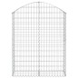 vidaXL Cesta gaviones forma arco hierro galvanizado 100x30x120/140 cm vidaXL Cesta gaviones forma arco hierro galvanizado 100x30x120/140 cm
