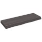 vidaXL Estante pared madera roble tratada marrón oscuro 80x30x(2-6) cm vidaXL Estante pared madera roble tratada marrón oscuro 80x30x(2-6) cm