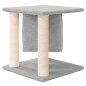 vidaXL Rascador para gatos con postes de sisal gris claro 37 cm vidaXL Rascador para gatos con postes de sisal gris claro 37 cm