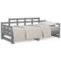 vidaXL Sofá cama extraíble madera maciza de pino gris 2x(80x200) cm vidaXL Sofá cama extraíble madera maciza de pino gris 2x(80x200) cm