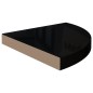vidaXL Estante flotante esquina 2 uds MDF negro brillante 35x35x3,8 cm vidaXL Estante flotante esquina 2 uds MDF negro brillante 35x35x3,8 cm