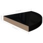vidaXL Estante flotante esquina 2 uds MDF negro brillante 35x35x3,8 cm vidaXL Estante flotante esquina 2 uds MDF negro brillante 35x35x3,8 cm