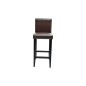 vidaXL Taburetes de cocina 2 unidades cuero sintético marrón oscuro vidaXL Taburetes de cocina 2 unidades cuero sintético marrón oscuro