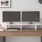 vidaXL Soporte de monitor madera maciza de pino blanco 100x27x15 cm vidaXL Soporte de monitor madera maciza de pino blanco 100x27x15 cm