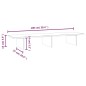 vidaXL Soporte de monitor madera maciza de pino blanco 100x27x15 cm vidaXL Soporte de monitor madera maciza de pino blanco 100x27x15 cm