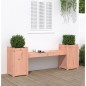 vidaXL Banco con jardineras madera maciza de abeto Douglas 180x36x63cm vidaXL Banco con jardineras madera maciza de abeto Douglas 180x36x63cm