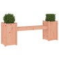 vidaXL Banco con jardineras madera maciza de abeto Douglas 180x36x63cm vidaXL Banco con jardineras madera maciza de abeto Douglas 180x36x63cm