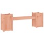 vidaXL Banco con jardineras madera maciza de abeto Douglas 180x36x63cm vidaXL Banco con jardineras madera maciza de abeto Douglas 180x36x63cm