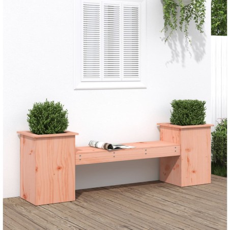 vidaXL Banco con jardineras madera de abeto Douglas 184,5x39,5x56,5 cm