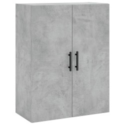 vidaXL Armario de pared gris hormigón 69,5x34x90 cm