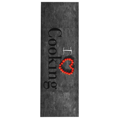 vidaXL Alfombra de cocina lavable Cooking 60x180 cm