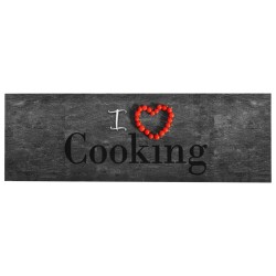 vidaXL Alfombra de cocina lavable Cooking 60x180 cm