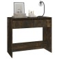 vidaXL Mesa consola madera de ingeniería roble ahumado 89x41x76,5 cm vidaXL Mesa consola madera de ingeniería roble ahumado 89x41x76,5 cm