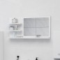 vidaXL Espejo de baño madera contrachapada blanco brillo 90x10,5x45 cm vidaXL Espejo de baño madera contrachapada blanco brillo 90x10,5x45 cm