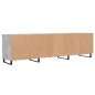 vidaXL Mueble de TV madera contrachapada gris hormigón 150x30x44,5 cm