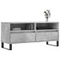 vidaXL Mueble de TV madera contrachapada gris hormigón 100x34,5x44,5cm vidaXL Mueble de TV madera contrachapada gris hormigón 100x34,5x44,5cm