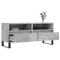 vidaXL Mueble de TV madera contrachapada gris hormigón 100x34,5x44,5cm vidaXL Mueble de TV madera contrachapada gris hormigón 100x34,5x44,5cm