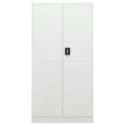 vidaXL Armario de taquilla de acero blanco 90x40x180 cm