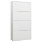 vidaXL Armario de taquilla de acero blanco 90x40x180 cm vidaXL Armario de taquilla de acero blanco 90x40x180 cm