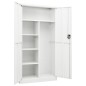 vidaXL Armario de taquilla de acero blanco 90x40x180 cm vidaXL Armario de taquilla de acero blanco 90x40x180 cm