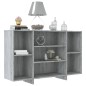 vidaXL Aparador de madera de ingeniería gris Sonoma 120x30x75 cm vidaXL Aparador de madera de ingeniería gris Sonoma 120x30x75 cm