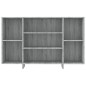 vidaXL Aparador de madera de ingeniería gris Sonoma 120x30x75 cm vidaXL Aparador de madera de ingeniería gris Sonoma 120x30x75 cm