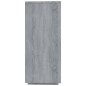 vidaXL Aparador de madera de ingeniería gris Sonoma 120x30x75 cm vidaXL Aparador de madera de ingeniería gris Sonoma 120x30x75 cm