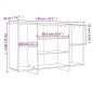 vidaXL Aparador de madera de ingeniería gris Sonoma 120x30x75 cm vidaXL Aparador de madera de ingeniería gris Sonoma 120x30x75 cm