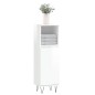 vidaXL Armario de baño madera contrachapada blanco brillo 30x30x100 cm vidaXL Armario de baño madera contrachapada blanco brillo 30x30x100 cm