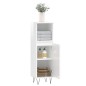 vidaXL Armario de baño madera contrachapada blanco brillo 30x30x100 cm vidaXL Armario de baño madera contrachapada blanco brillo 30x30x100 cm