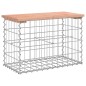 vidaXL Banco jardín diseño gaviones madera abeto Douglas 63x31,5x42 cm vidaXL Banco jardín diseño gaviones madera abeto Douglas 63x31,5x42 cm