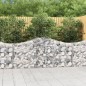 vidaXL Cestas de gaviones 5 uds forma de arco hierro 200x30x80/100 cm vidaXL Cestas de gaviones 5 uds forma de arco hierro 200x30x80/100 cm