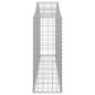 vidaXL Cestas de gaviones 5 uds forma de arco hierro 200x30x80/100 cm vidaXL Cestas de gaviones 5 uds forma de arco hierro 200x30x80/100 cm