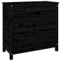 vidaXL Jardinera madera maciza de pino negro 82,5x40x78 cm vidaXL Jardinera madera maciza de pino negro 82,5x40x78 cm